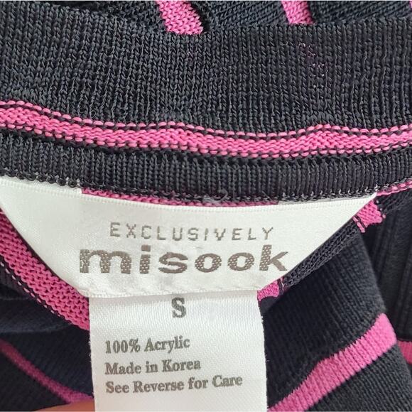 Exclusively Misook Scalloped Button Front Cardigan Sweater small - Picture 8 of 9